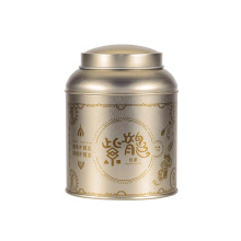 Round tin box for tea no printing packaging tea box
